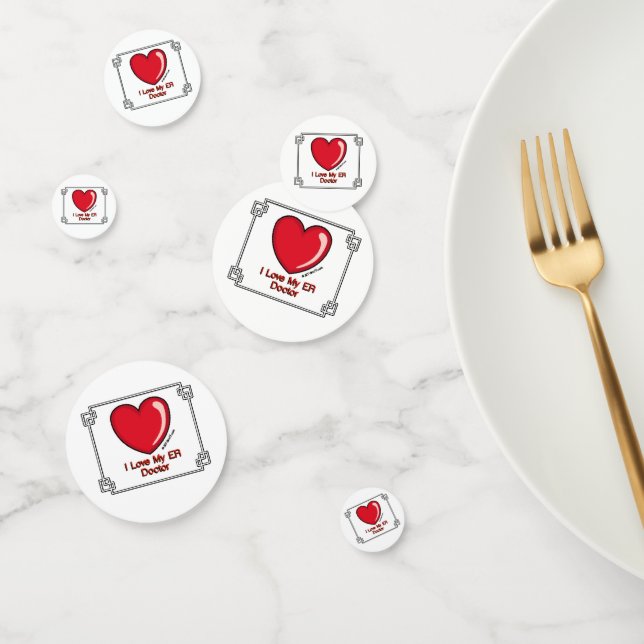 Love My ER Doctor Confetti (Group)