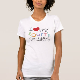 Love My Fourth Graders Ladies Petite T-Shirt