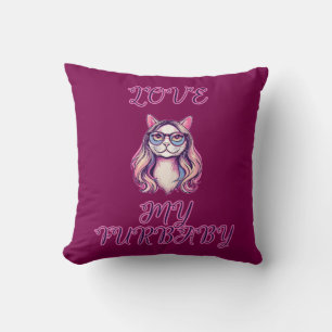 Love My Furbaby Adorable Pet Parent Design Cushion