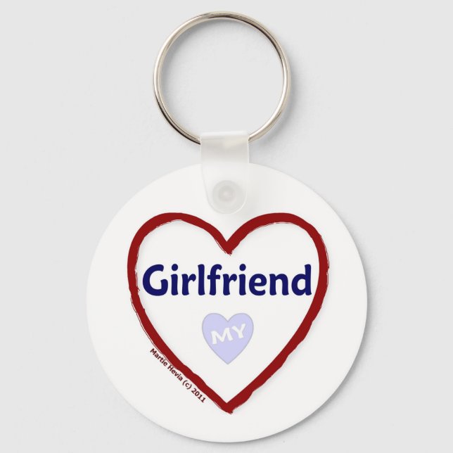 Love My Girlfriend Key Ring (Front)