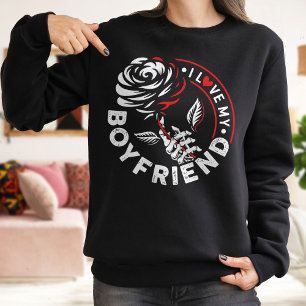 Love My Girlfriend Sweatshirt, Rose Shirt For Him