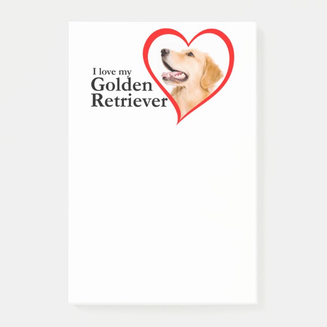 Love My Golden Post-It Notes (Front)