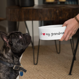 Love my Grandma Food Funny Humour Dog Pet