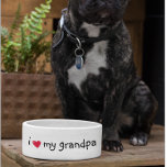 Love my Grandpa Food Funny Humour Dog Pet<br><div class="desc">This design was created from my one-of-a-kind fluid acrylic painting. It may be personalised by clicking the customise button and changing the name, initials or words. You may also change the text colour and style or delete the text for an image only design. Contact me at colorflowcreations@gmail.com if you with...</div>