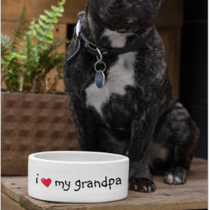 Love my Grandpa Food Funny Humour Dog Pet