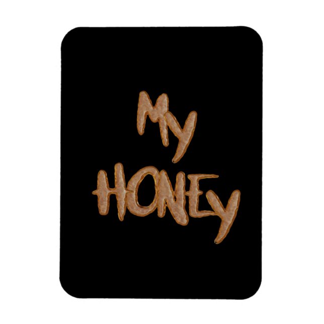 Love - My Honey In Cookie Letters Magnet (Vertical)