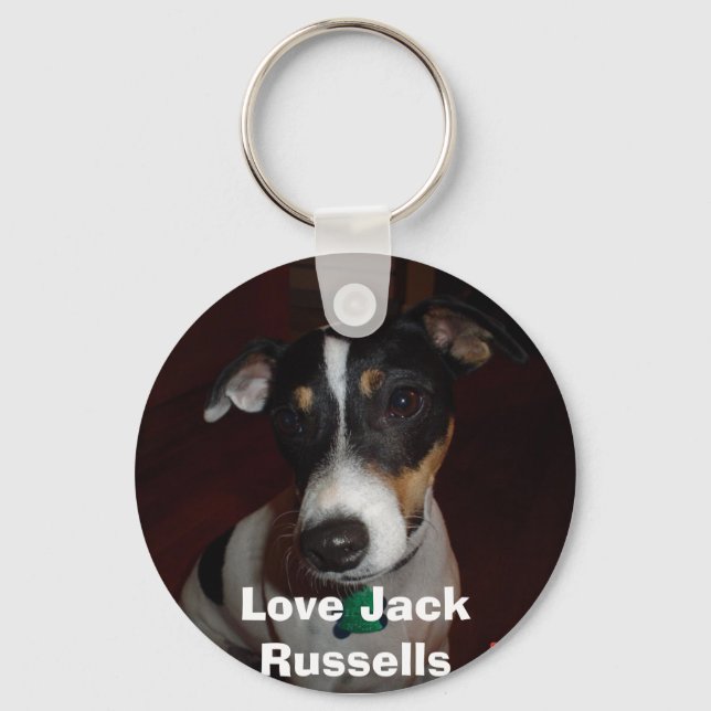 Love  My Jack Russell Keychain (Front)