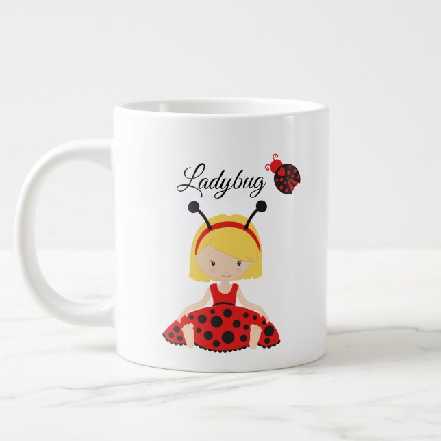 Love My Ladybug - Jumbo Mug (Left)