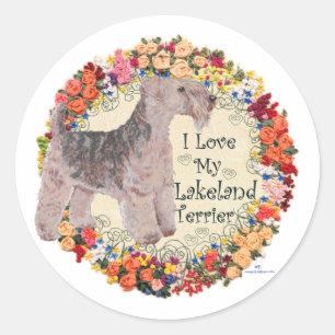Love My Lakeland Terrier Classic Round Sticker