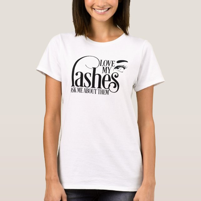 Love my Lashes Off Shoulder Long Sleeve Shirt (Front)