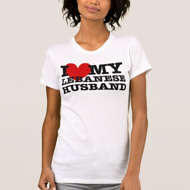Love My Lebanese Husband T-Shirt (Front)