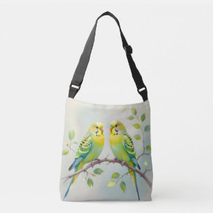 Love my parakeets crossbody bag