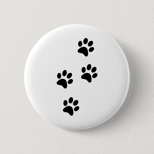 Love My Paws 6 Cm Round Badge (Front)
