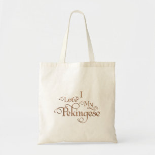 Love My Pekingese Tote Bag