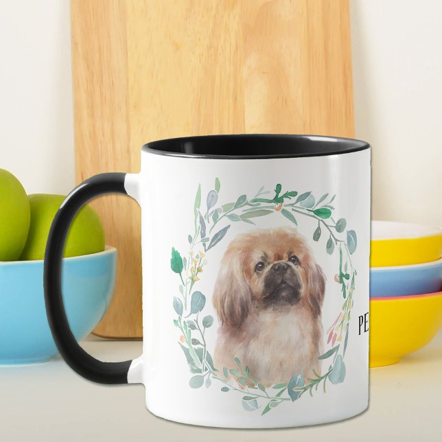 Love My PEKINGESE Wreath Coffee Mug (Creator Uploaded)