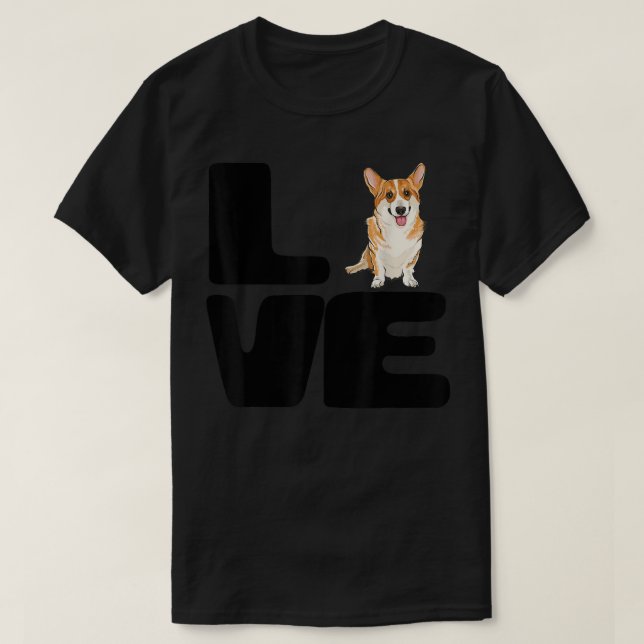 Love My Pembroke Welsh Corgi Dog Lover Gift 785 T-Shirt (Design Front)