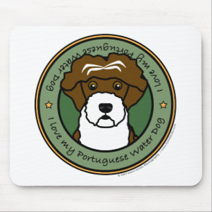Love My Portuguese Water Dog Mouse Pad