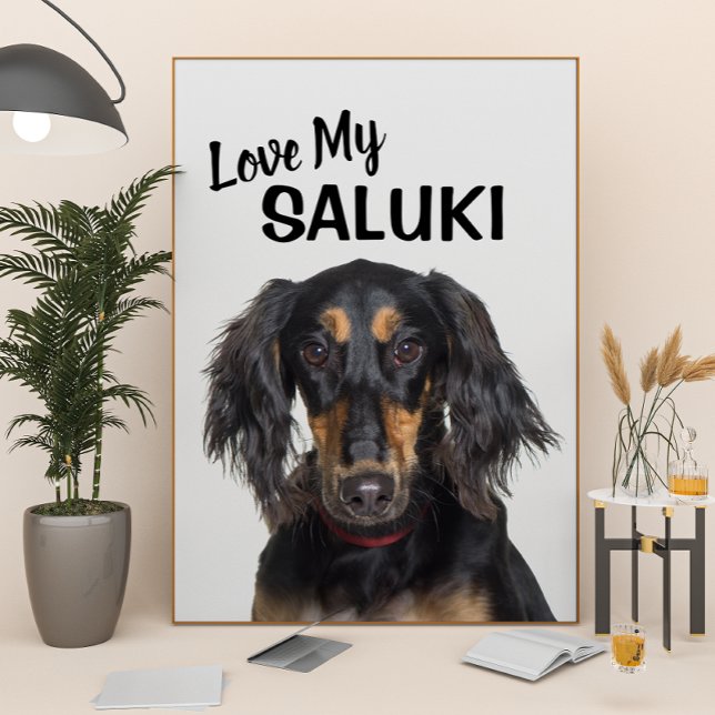 Love My Saluki Portrait Poster (Creator Uploaded)