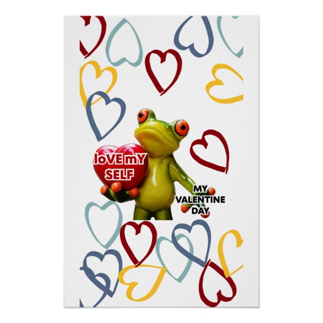Love My Self My Valentine Day Poster (Front)