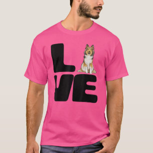 Love My Shetland Sheepdog Dog T-Shirt