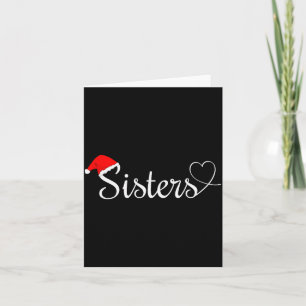 Love My Sister Cute Christmas Sisters Card