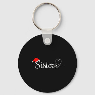Love My Sister Cute Christmas Sisters Key Ring