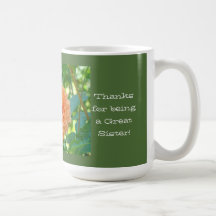 Love My Sister mugs Thanks being Great Sister mug