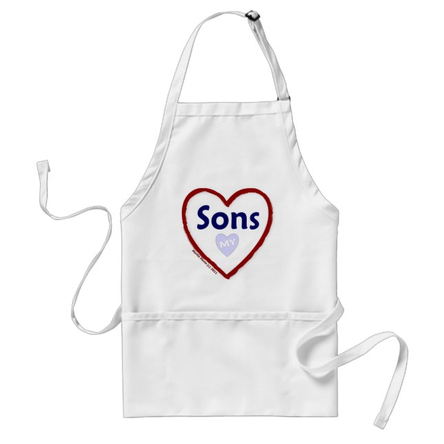 Love My Sons Standard Apron (Front)
