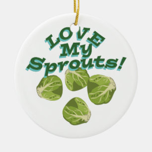 Love My Sprouts Ceramic Tree Decoration