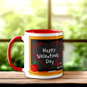 Love My Teacher! Happy Valentine's Day! Mug
