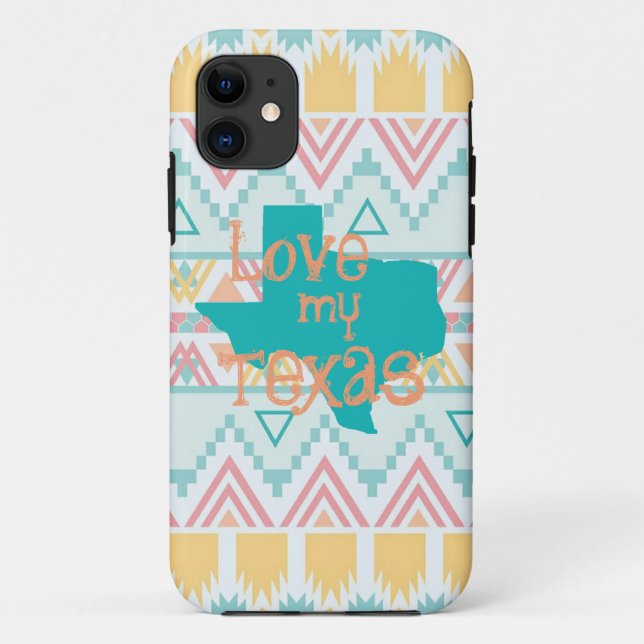 Love My Texas Phone Case (Back)