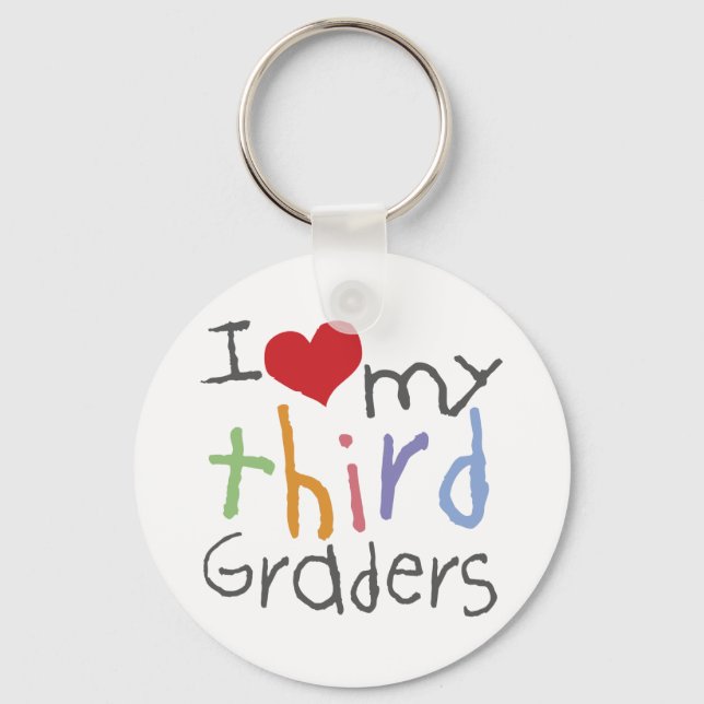 Love My Third Graders Key Ring (Front)