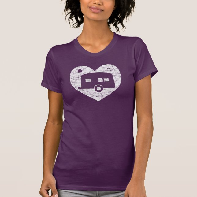 Love My Trailer Caravan Camper Van T-Shirt (Front)