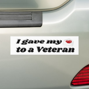 Love My Veteran Officer Bumper Sticker