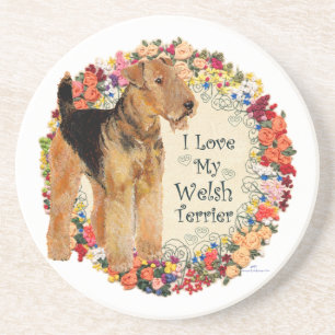 Love My Welsh Terrier Coaster