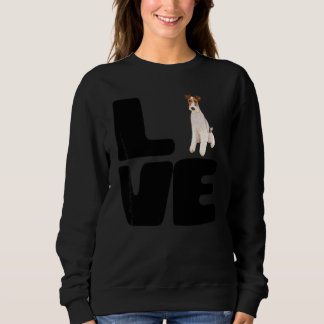 Love My Wire Fox Terrier Dog Sweatshirt