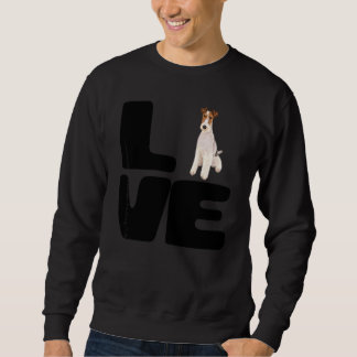 Love My Wire Fox Terrier Dog Sweatshirt
