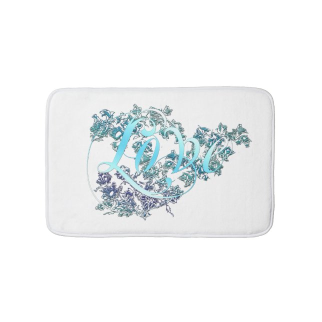 Love n Flowers Bath Mat (Front)