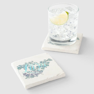 Love n Flowers Stone Coaster