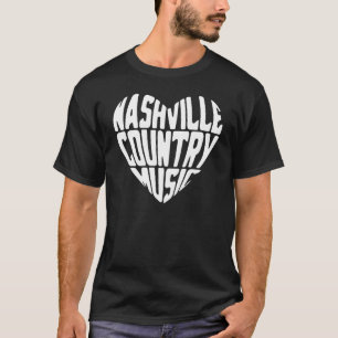 Love Nashville Tennessee Country Music Guitar Play T-Shirt