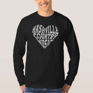 Love Nashville Tennessee Country Music Guitar Play T-Shirt
