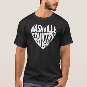 Love Nashville Tennessee Country Music Guitar Play T-Shirt