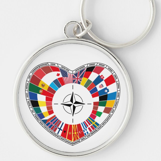 Love NATO Countries, with the NATO Key Ring (Front)