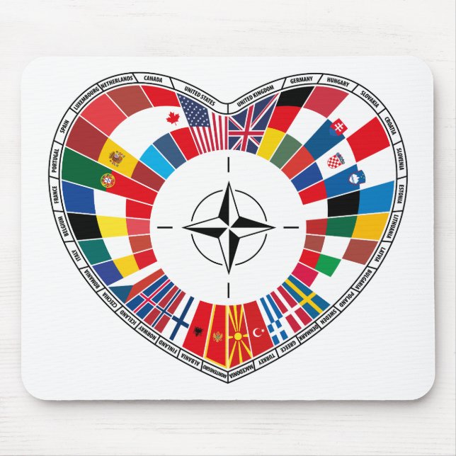 Love NATO Countries, with the NATO Mouse Pad (Front)