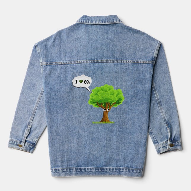 love nature eco-friendly denim jacket (Back)