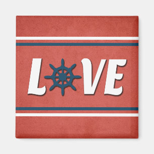 Love nautical design magnet