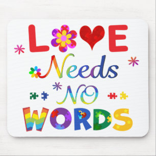 Love Needs No Words Mouse Pad