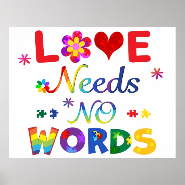 Love Needs No Words Poster (Front)