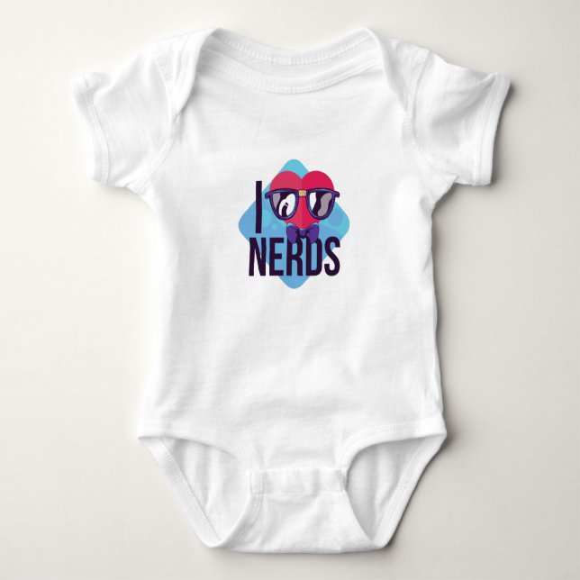 Love Nerds Baby Bodysuit (Front)