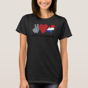 Love Netherlands Proud Dutch Flag Dutch Roots T-Shirt